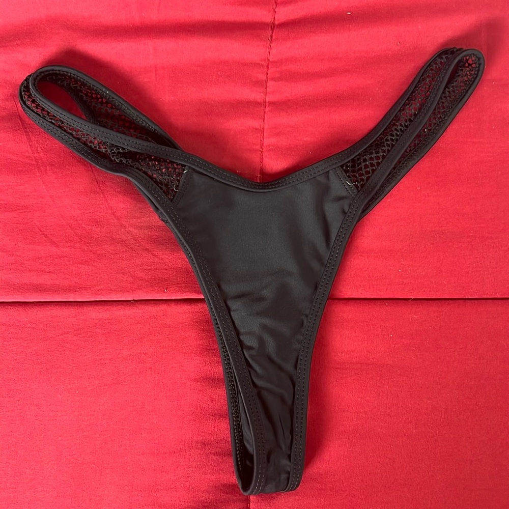 Black Thong Bikini Bottom